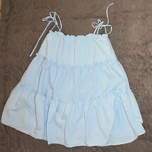 Fashion Nova Light Blue Mini Dress